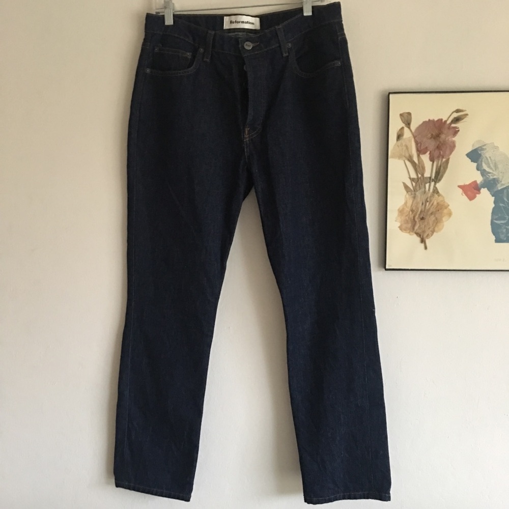 Reformation Winona Mid Slim Jean in Volta - Picture 6 of 6
